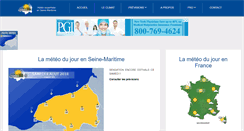 Desktop Screenshot of meteo76.fr